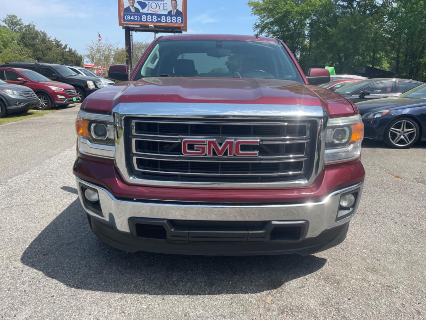 2014 RED GMC SIERRA 1500 SLE (3GTP1UEC5EG) with an 5.3L engine, Automatic transmission, located at 5103 Dorchester Rd., Charleston, SC, 29418-5607, (843) 767-1122, 36.245171, -115.228050 - Photo#1